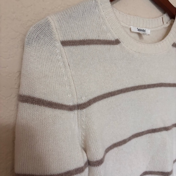 Splendid Cashmere sweater Hannah size S striped lightweight - Picture 6 of 9